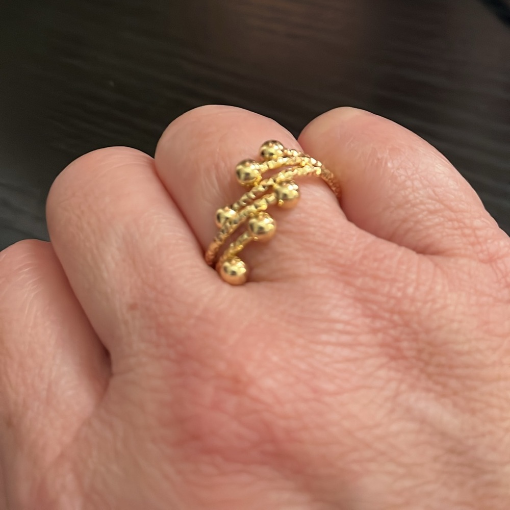 Retro Spiral Adjustable Ring